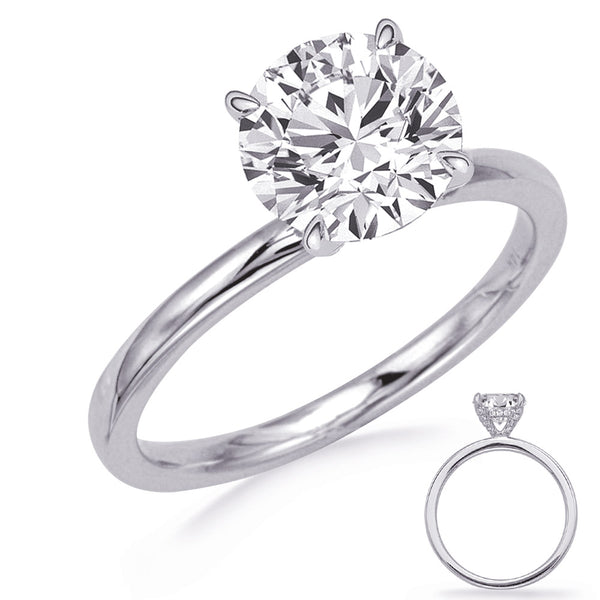 White Gold Engagement Ring - EN8372-125WG