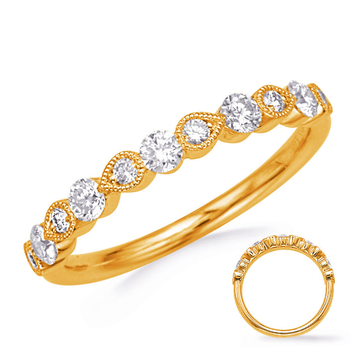 Yellow Gold Diamond Band - EN8373-BYG