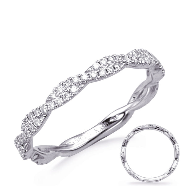 White Gold Matching Band - EN8376-BWG