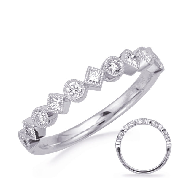 White Gold Matching Band - EN8377-BWG
