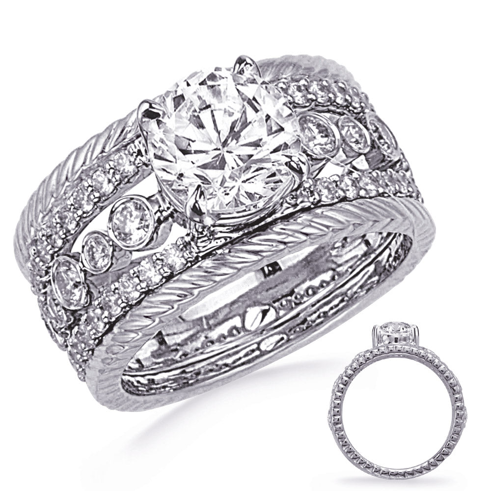 White Gold Engagement Ring - EN8378-15WG