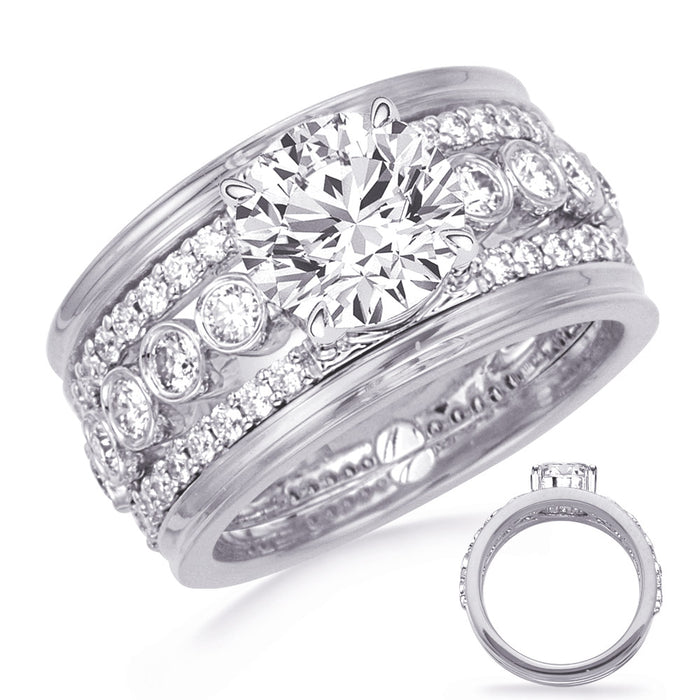 White Gold Engagement Ring - EN8379-15WG