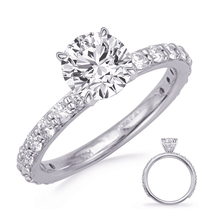 White Gold Engagement Ring - EN8382WG