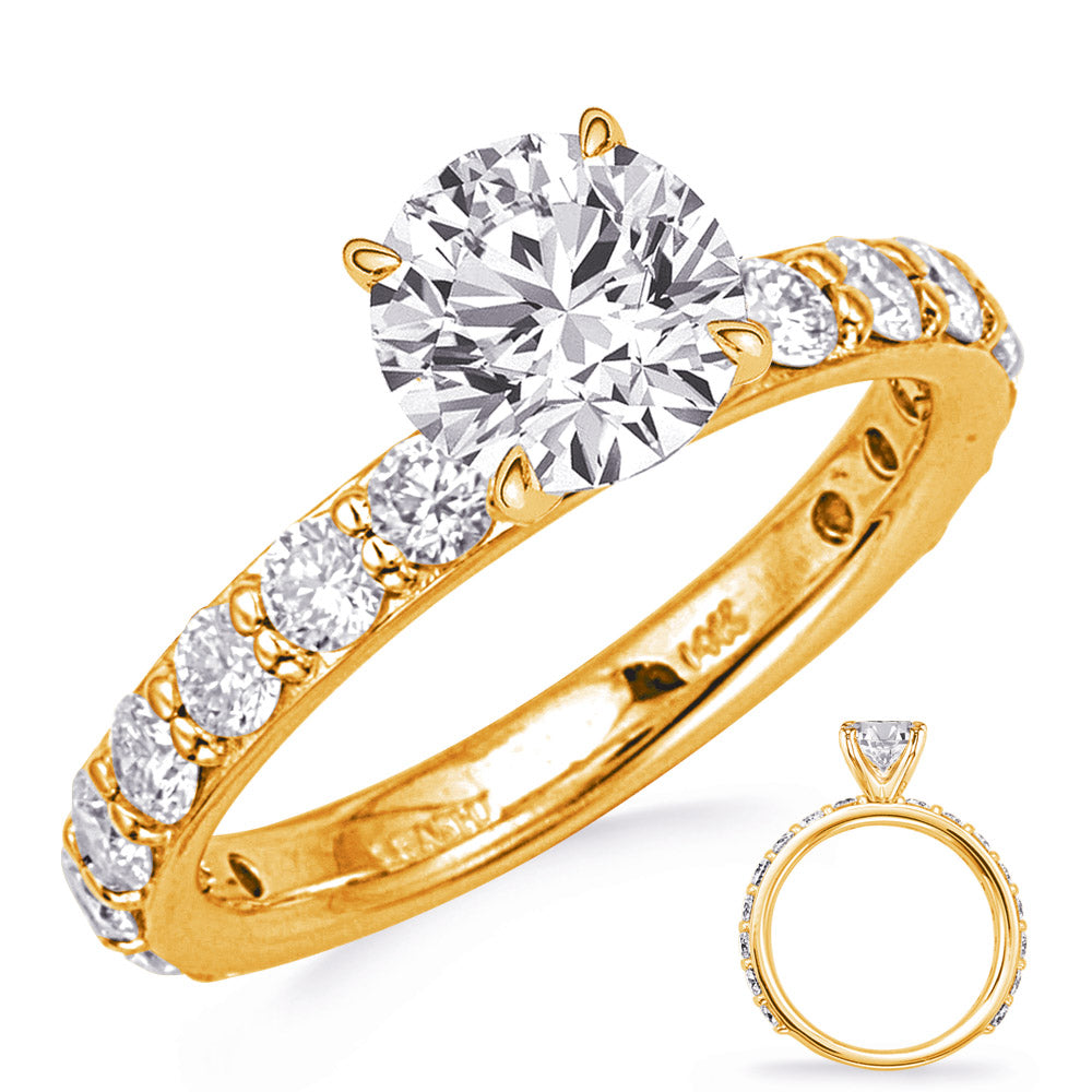 Yellwo Gold Engagement Ring - EN8383YG