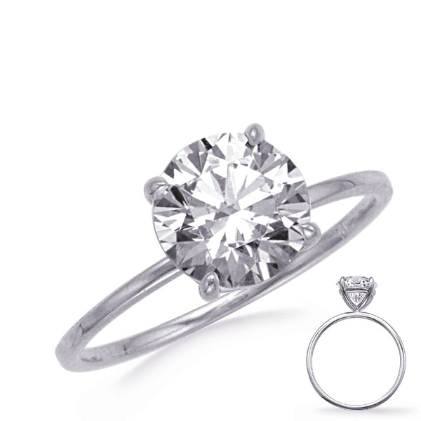 Platinum Engagement Ring 1.5ct  Center - EN8384-15PL
