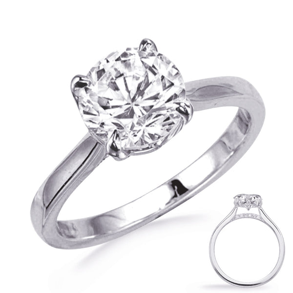 White Gold Engagement Ring - EN8385-125WG