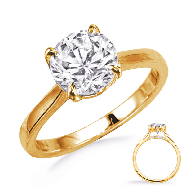 Yellow Gold Engagement Ring - EN8385-125YG