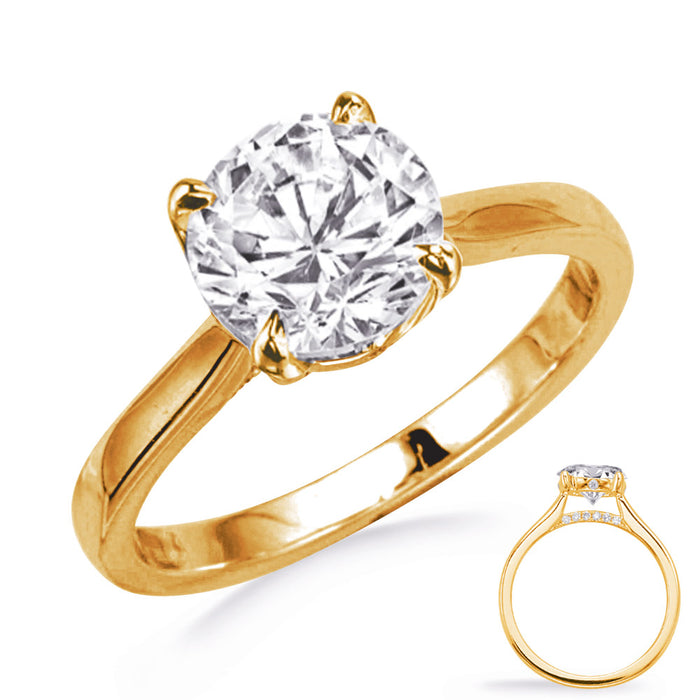 Yellow Gold Engagement Ring - EN8385-2YG