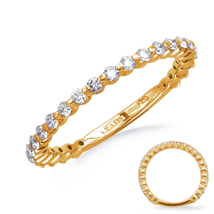 Yellow Gold Wedding Band - EN8387-BYG