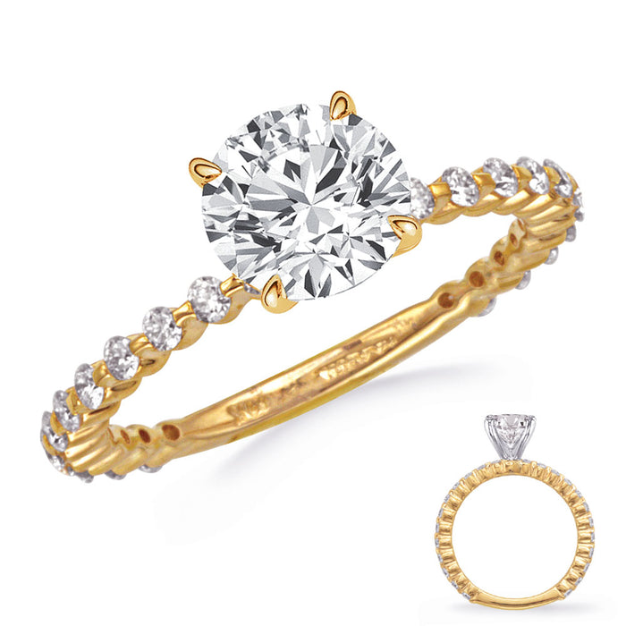 Yellow Gold Engagement Ring - EN8387YG