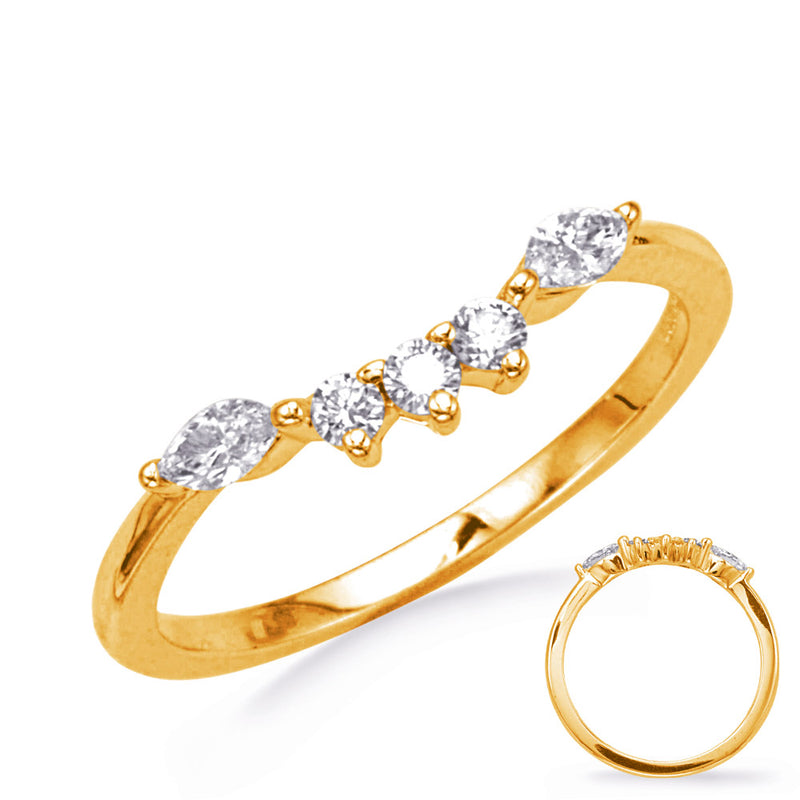 Yellow Gold Wedding Band - EN8388-BYG