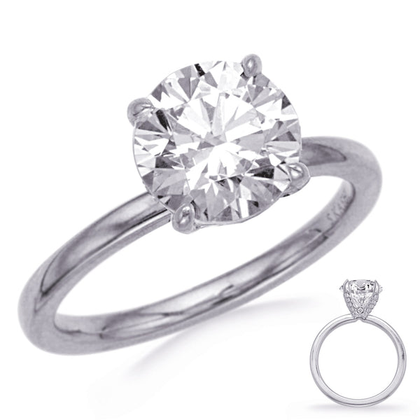 White Gold Engagement Ring - EN8390-1WG