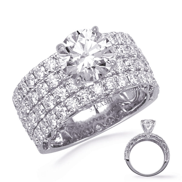 White Gold Engagement Ring - EN8391-2WG