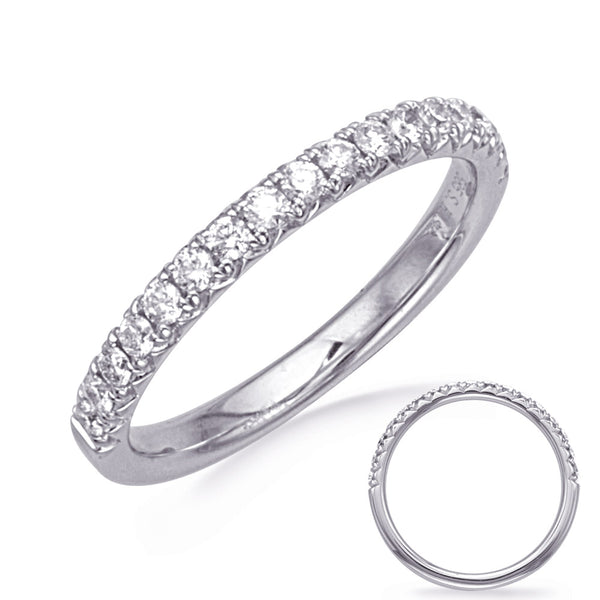 White Gold Matching Band - EN8392-BWG