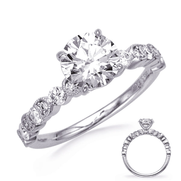 White Gold Engagement Ring - EN8393-1WG