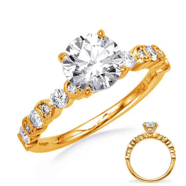 Yellow Gold Engagement Ring - EN8393-1YG