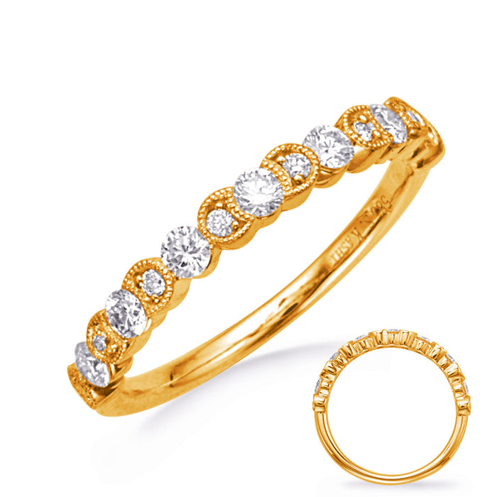 Yellow Gold Wedding Band - EN8393-BYG