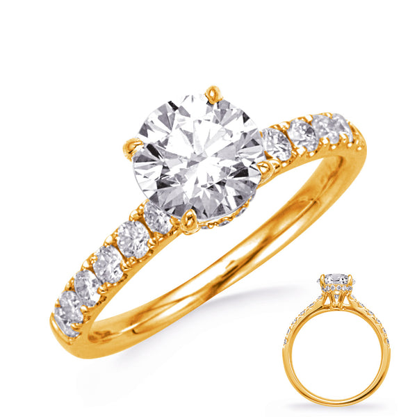 Yellow Gold Engagement Ring - EN8394-15YG
