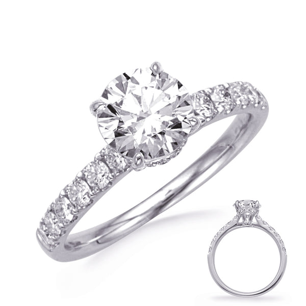 White Gold Engagement Ring - EN8394-1WG