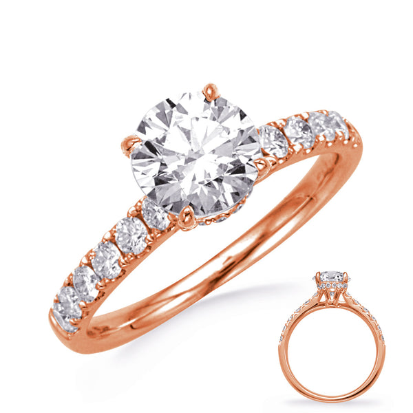Rose Gold Engagement Ring - EN8394-50RG