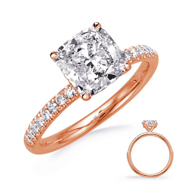 Rose Gold Engagement Ring - EN8395-5.5MCURG