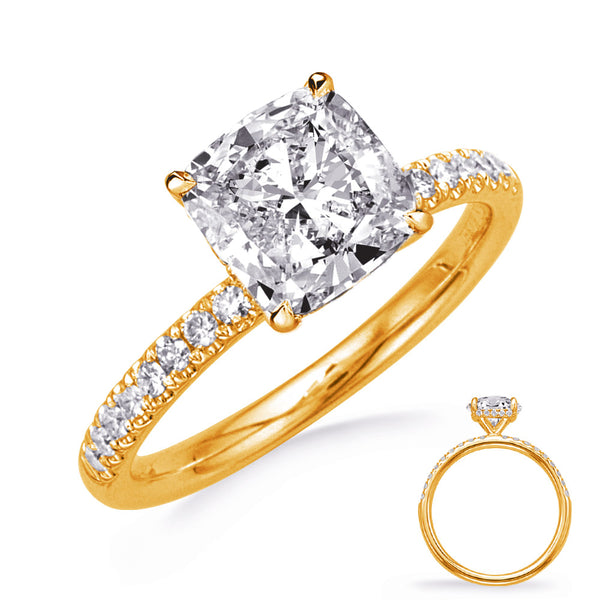Yellow Gold Engagement Ring - EN8395-5.5MCUYG