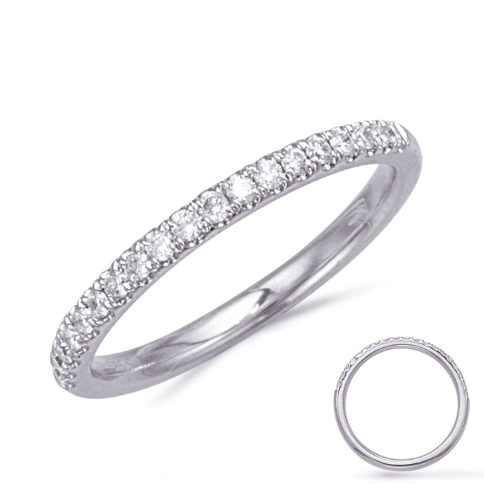 White Gold Wedding Band - EN8395-B5.5MWG