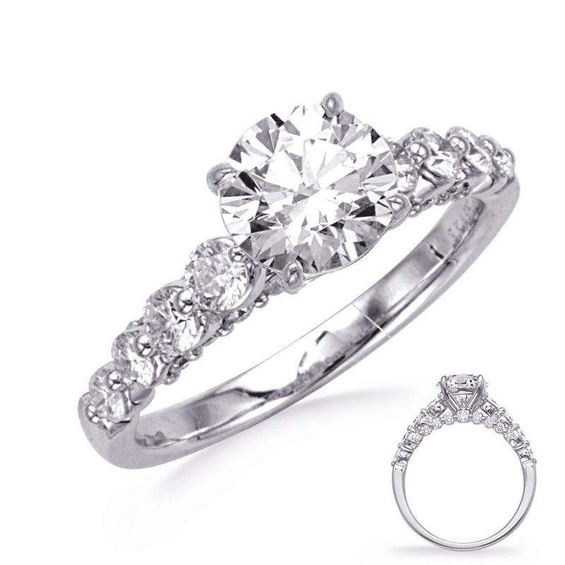 White Gold Engagement Ring - EN8396-1WG