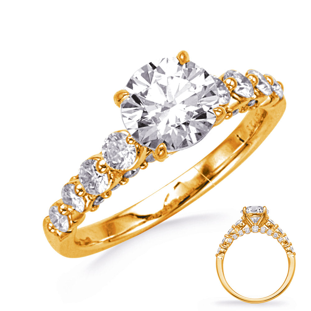 Yellow Gold Engagement Ring - EN8396-1YG