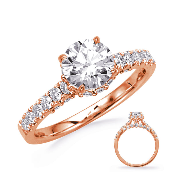 Rose Gold Engagement Ring - EN8398-1RG