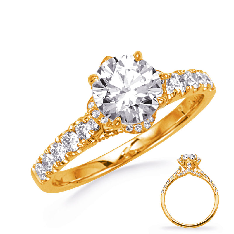 Yellow Gold Engagement Ring - EN8399-1YG