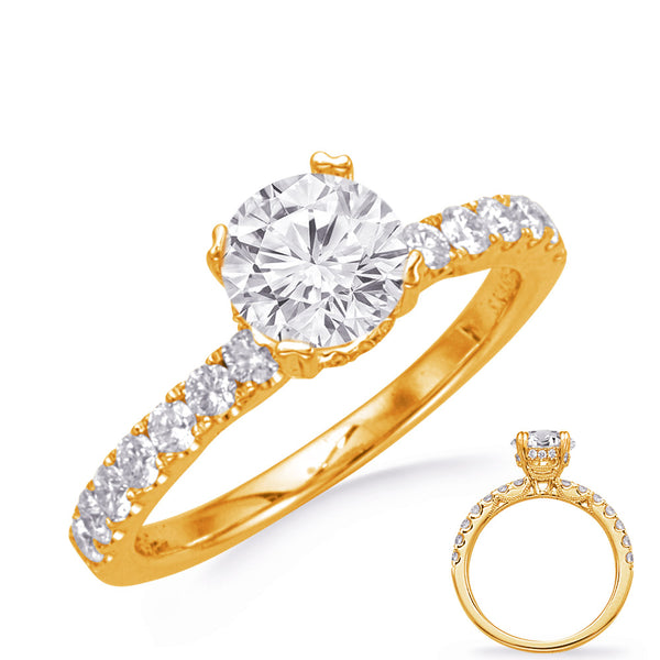 Yellow Gold Engagement Ring - EN8401-1YG