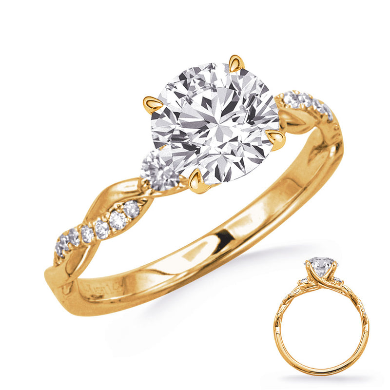 Yellow Gold Engagement Ring - EN8402-1YG