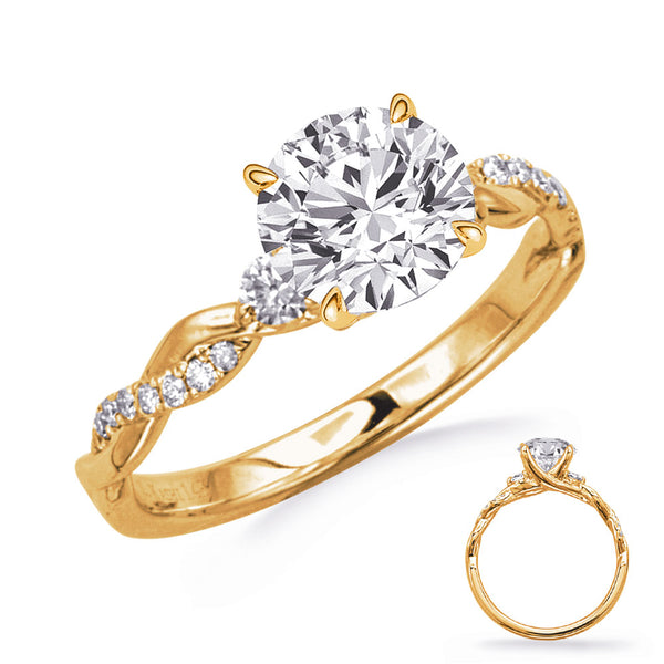 Yellow Gold Engagement Ring - EN8402-1YG