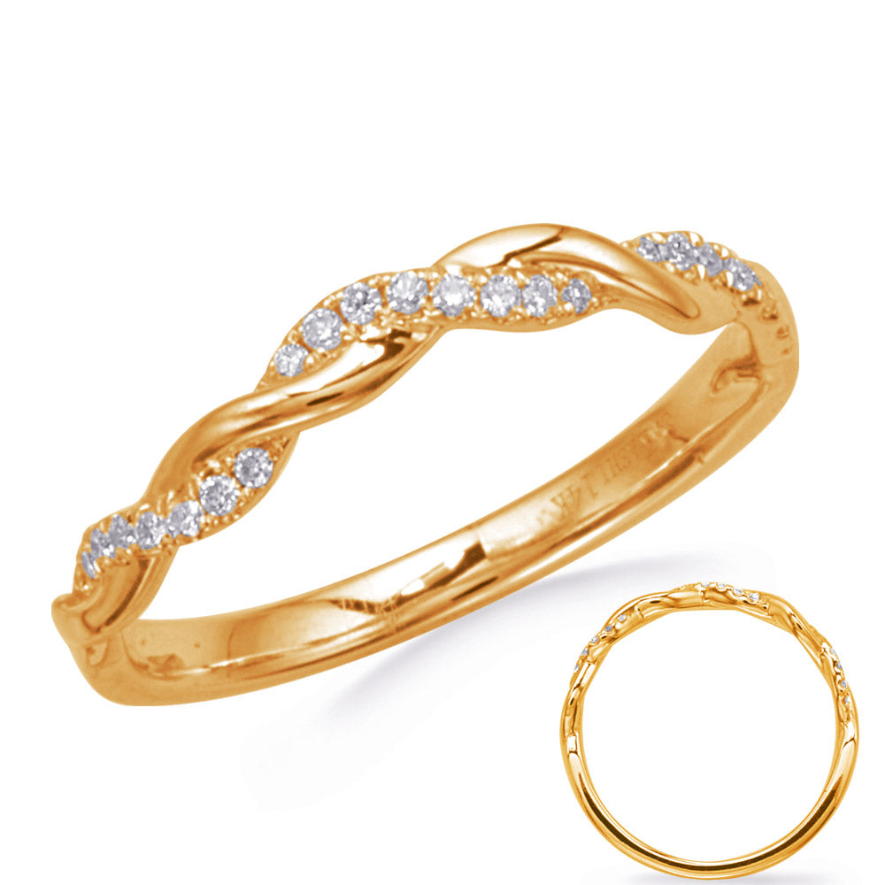 Yellow Gold Wedding Band - EN8402-BRDYG