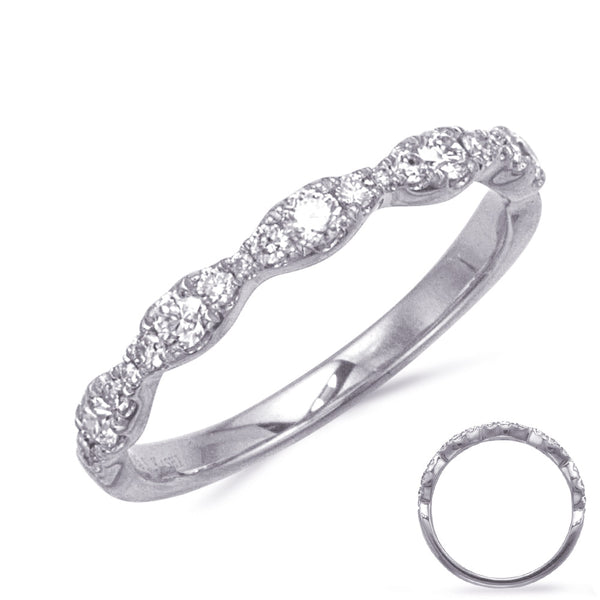 White Gold Matching Band - EN8404-BWG