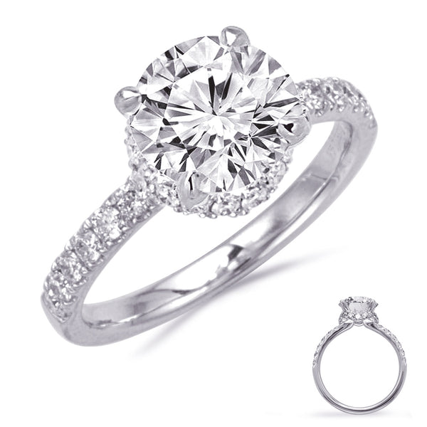 White Gold Engagement Ring - EN8408-15WG