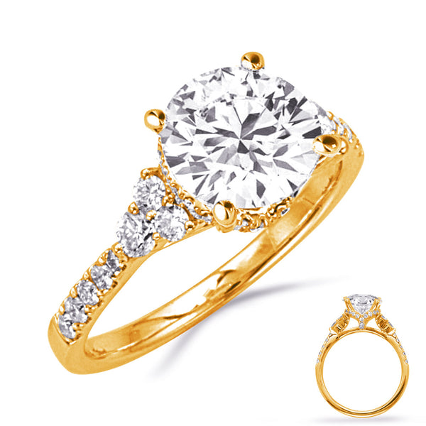 Yellow Gold Engagement Ring - EN8409-2YG
