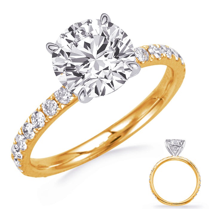 Yellow Gold Engagement Ring - EN8412-2YG