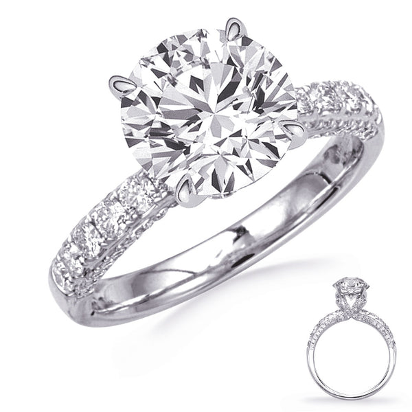 White Gold Engagement Ring - EN8413-2WG