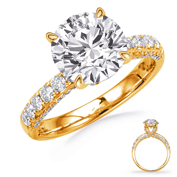 Yellow Gold Engagement Ring - EN8413-2YG