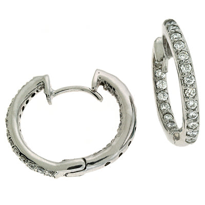 Diamond Hoop Earring - EX7308WG