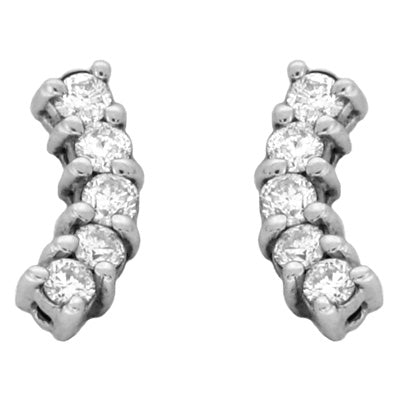 White Gold Diamond Earring - EX7345WG