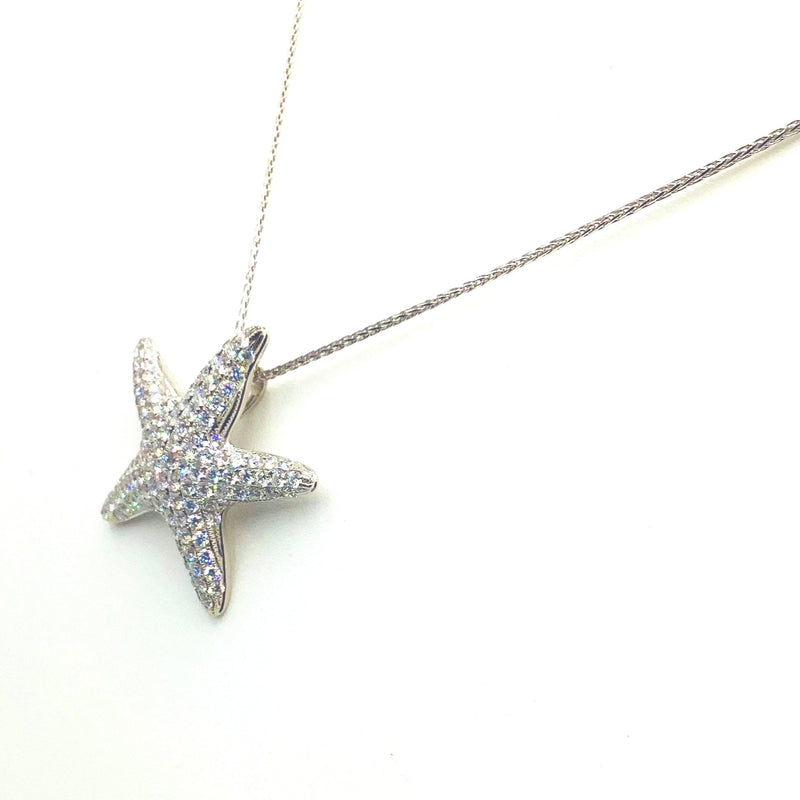 #AK79801 STARFISH DIAMOND PENDANT