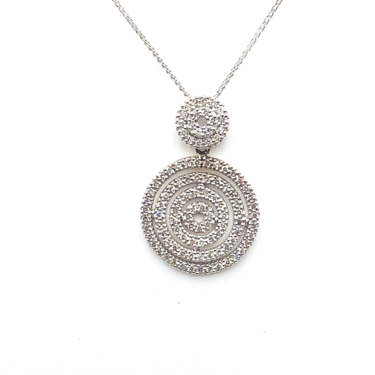 #10138453 FANCY CIRCLE DIAMOND PENDANT