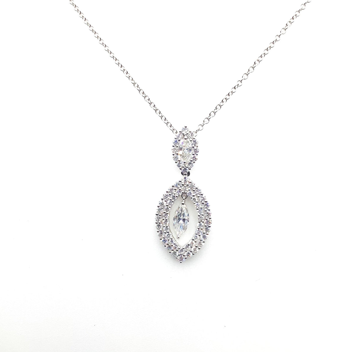 #10147120 DANGLING MARQUISE DIAMOND PENDANT