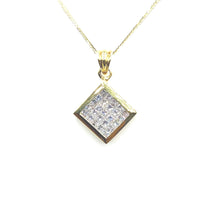 #10010403 PRINCESS CUT DIAMOND PENDANT