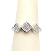 #10038838 FANCY PRINCESS CUT DIAMOND RING WITH BAGUETTES.