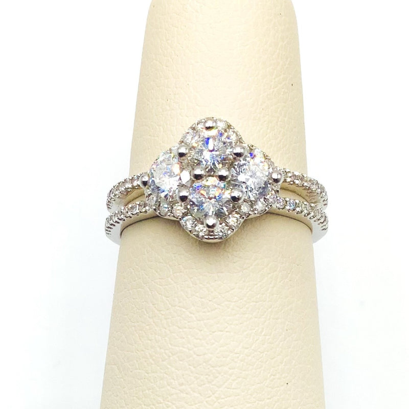 #AK63276 4 STONE DIAMOND RING