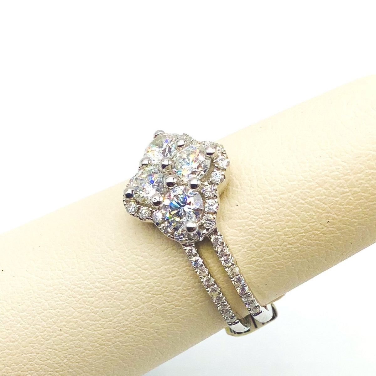 #AK63276 4 STONE DIAMOND RING